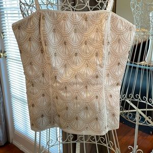 Spaghetti strap bustier style formal top